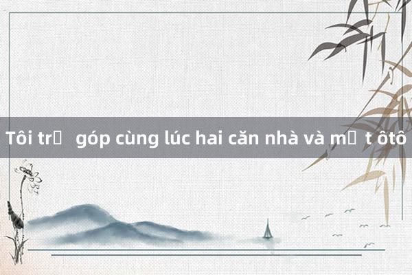 Tôi trả góp cùng lúc hai căn nhà và một ôtô